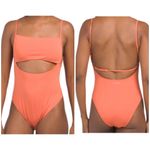 Billabong  coral cut out swimsuit Photo 3
