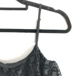 LA Hearts  Black Diamond Lace Overlay Crop Top S Photo 3