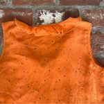 CAbi  Orange Sprinkle Size M Top Double Layer Chiffon Sleeveless V-Neck blouse Photo 11