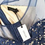 Liza Luxe Plus Size 1X Mini Dress Navy Lace Sleeveless Sheath Silhouette 1151 Blue Photo 7