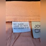 Jones New York Cream Orange Midi 100% Silk Skirt Zipper & Button In Back SZ 16P Photo 9