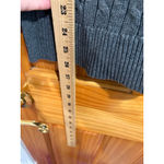 Ralph Lauren Lauren Cable Knit Cotton Sweater Gray Long Sleeve Classic Crewneck Photo 5