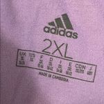 Adidas Women's Purple Joggers with White Stripes Photo 3