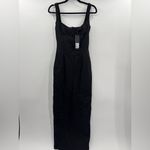 LIONESS  Hot Nights Maxi Dress in Black Onyx AU8/S Photo 4