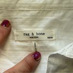 Rag and Bone Women’s White Cotton Button Front Blouse XS Extra Small Office Career Photo 4