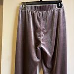 ZARA Velvet Flare Pants in Brown Photo 5