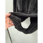 Torrid Crushed Velvet Bodysuit Size 2X Black Long Sleeve Deep V Neck Party Photo 9