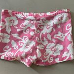 Vintage Hibiscus Summer Shorts Pink Size M Photo 1