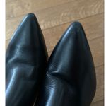 Nine West Topple Leather Black Zip Up Boot Stiletto Heel Pointed Toe size 7.5 Photo 8