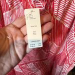 Maeve  by Anthropologie red and White Patterned top and pants set NWT Photo 7