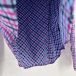 Façonnable  Shirt Womens XS Multicolor Checked Cotton Classic Preppy Button Up Photo 5
