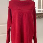 Style & Co  Red Ribbed Knit Sweater Size M Photo 8