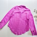 Lilly Pulitzer NEW  Sea View Linen Button Down Top Amethyst Shirt Photo 6
