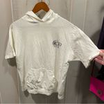 OP Vintage 1983  cotton hooded sailboat graphic logo t-shirt distressed thrashed Photo 12