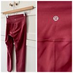 Lululemon  Athletica Wunder Train High-Rise Crop 23” Leggings, Mulled Wine sz. 4 Photo 5