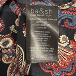 Ba&sh  Roster Short Skirt Black Paisley Print Size L Photo 7