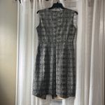 ILE [I LE] New York Snake Skin Suede Tan/Black Sheath Dress Sz 10 Office Worship Black Photo 2