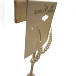 Simply Noelle  Faux Pearl Orb Gold Tone Earrings new with tags. Photo 1