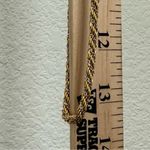 Monet Vintage  Signed Two-tone Gold & Silver Twisted Rope Chain 27" Necklace 29g. Photo 10