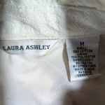 Vtg 1990s Laura Ashley Ivory Cotton Brown Abstract Paisley Embroidered Jacket M Size M Photo 5