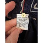 Johnny Was Workshop Embroidered Floral Tunic Dress Navy Blue Silver Size Small Photo 2