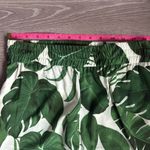 Alice + Olivia White Tropical Leaves print Pants Small Photo 6