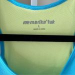 Marika Tek Womens Tank Top Blue Yellow Athletic Sleeveless Activewear Size L Photo 2