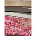 Lilly Pulitzer ✨  Women's Bamboo Print Resort Fit Zip Up Shorts Size 4‎ Pink Photo 2