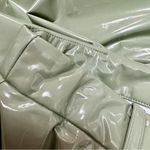 Camila Coelho NEW Revolve Cyrus Faux Patent Leather Pants Sage Green XS NWT Photo 9