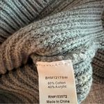 Bohme Woman’s Gray Ribbed Button-Up Long Sleeve Sweater Photo 5