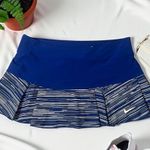 Nike  Women's Golf Skort Blue White Striped Pleated Athletic Activewear Size M Photo 0
