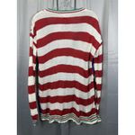 Source Unknown Christmas Cardigan Sweater Womens XL Red Green White Ugly Holiday Button Front‎ Photo 5