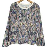See U Soon Women’s Size 1 S Purple Pink Pastel Paisley Long Sleeve Shirt Top Blue Photo 1