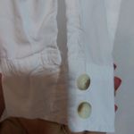 XCVI  Elegant White Button Up Tunic Blouse Corset Back Size Small Photo 4