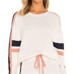 Revolve The Upside Boo Knit Shorts White Black Pink Trim Size XS Photo 0