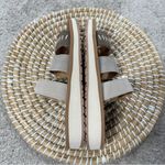 Minnetonka Women’s Leather Three Band Slide Sandals Slip On in Stone Multi 7 Photo 6