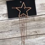 Free People Chain Fringe Star Shape Hair Clip Barrette Photo 2