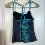 Nike  Teal Navy Sports Tank Top Built In Bra Padded Size Small EUC #4722 Photo 2