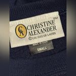 EUC Christine Alexander Vintage Blue and Yellow Alaska Sweater size small Photo 5