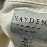 Hayden  Los Angeles Women’s S/M White Denim Button-Up Jacket Photo 3