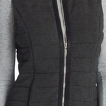 White House | Black Market NWT $130  Grey Knit Quilted Zip Front Vest S Photo 1