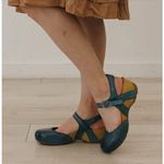 Dansko  Tiffani Blue Leather Heeled Sandal Photo 7