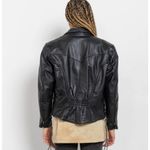 Interstate Leather Black Classic Biker Moto Insulated Jacket coat womens M Size M Photo 12
