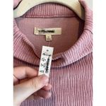 Madewell NWT Striped Jacquard Funnelneck Top In Pink Size Medium Photo 3