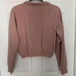 LA Hearts Pink Cropped Half Zip Photo 2