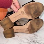 Sole Society  Black Leather Upper Block Heel Slingback Sandal Heels size 6.5 M Photo 5