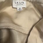 Le lis  Elegant Beige A-Line Skirt silky with tie size‎ M Photo 4