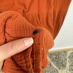 7 For All Mankind Burnt Orange Tiered Maxi Dress Womens S Boho Romantic Prairie Photo 11