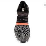 Adidas by Stella McCartney Ultraboost 3D Knit Sneaker in Black & Signal Orange Photo 4