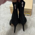 Jewel Badgley Mischka Joss Black Rhinestone Heeled Booties Size 9 Photo 8